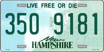 NH license plate 3509181