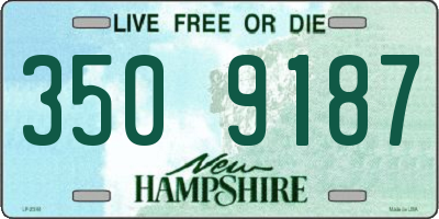 NH license plate 3509187