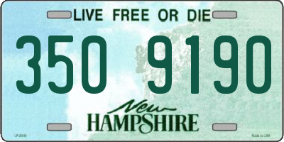 NH license plate 3509190