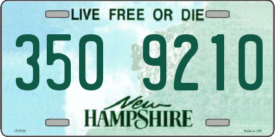 NH license plate 3509210