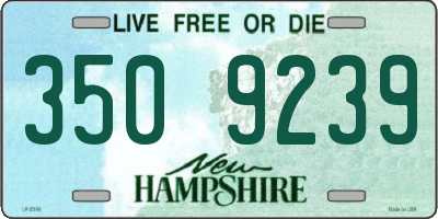 NH license plate 3509239