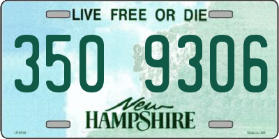 NH license plate 3509306