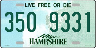 NH license plate 3509331