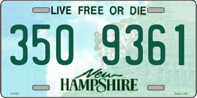 NH license plate 3509361