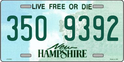 NH license plate 3509392