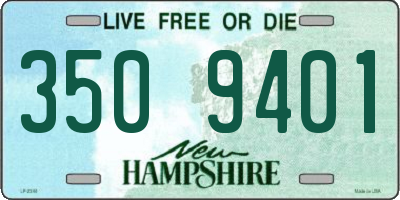 NH license plate 3509401