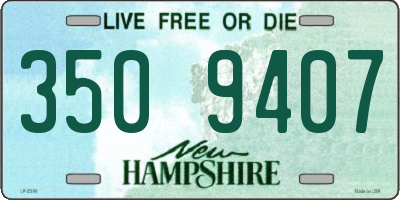 NH license plate 3509407