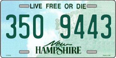 NH license plate 3509443
