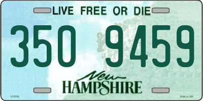 NH license plate 3509459