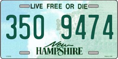 NH license plate 3509474