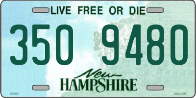 NH license plate 3509480