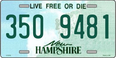 NH license plate 3509481