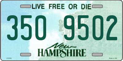 NH license plate 3509502