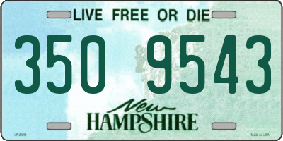 NH license plate 3509543