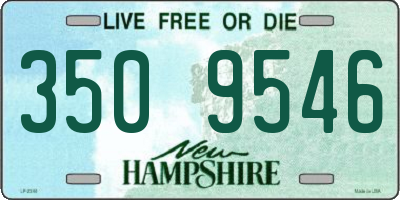 NH license plate 3509546