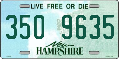 NH license plate 3509635