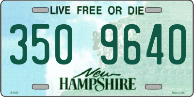 NH license plate 3509640