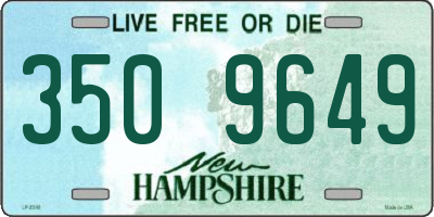 NH license plate 3509649
