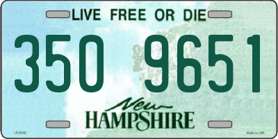 NH license plate 3509651