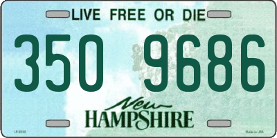 NH license plate 3509686