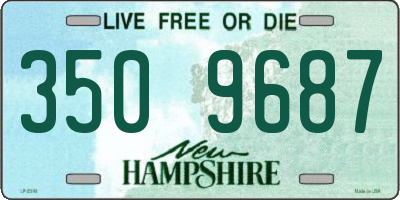 NH license plate 3509687