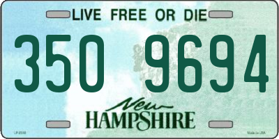 NH license plate 3509694