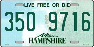 NH license plate 3509716