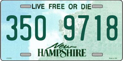 NH license plate 3509718