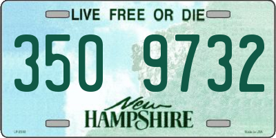 NH license plate 3509732