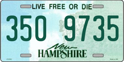 NH license plate 3509735