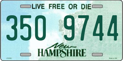 NH license plate 3509744