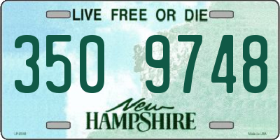 NH license plate 3509748
