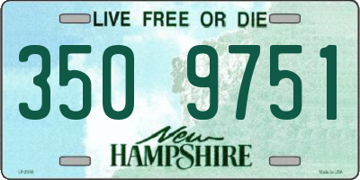 NH license plate 3509751