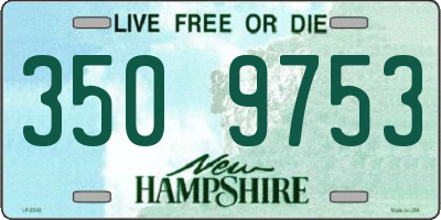 NH license plate 3509753