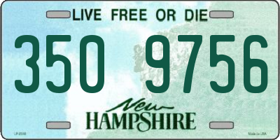 NH license plate 3509756