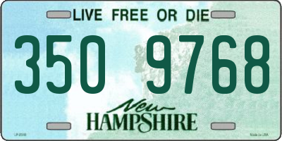 NH license plate 3509768