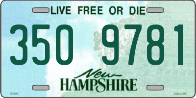 NH license plate 3509781