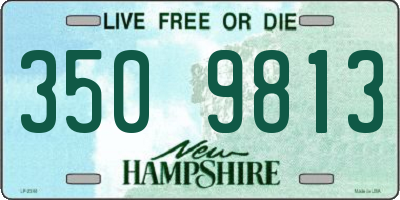 NH license plate 3509813