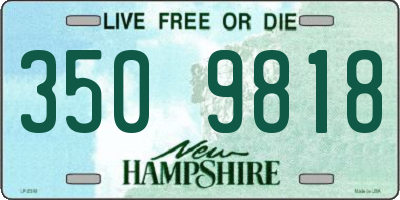 NH license plate 3509818