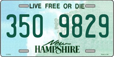 NH license plate 3509829