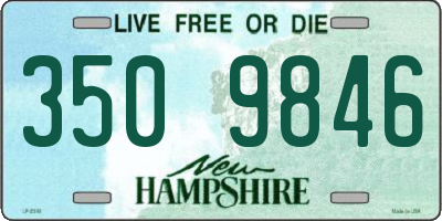 NH license plate 3509846