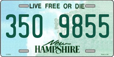 NH license plate 3509855
