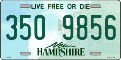 NH license plate 3509856
