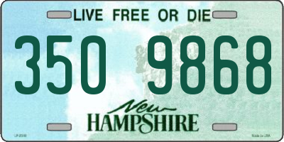 NH license plate 3509868