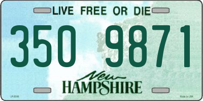 NH license plate 3509871