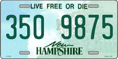 NH license plate 3509875