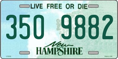 NH license plate 3509882