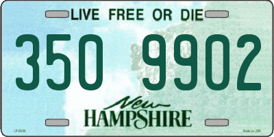 NH license plate 3509902
