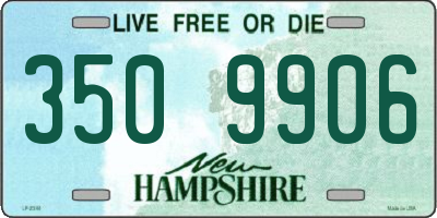 NH license plate 3509906
