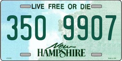 NH license plate 3509907